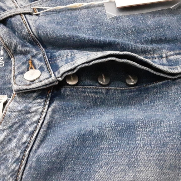 Warp+weft CDG Paris cigarette women high rise button fly jean  31 Casual retro - Picture 4 of 13